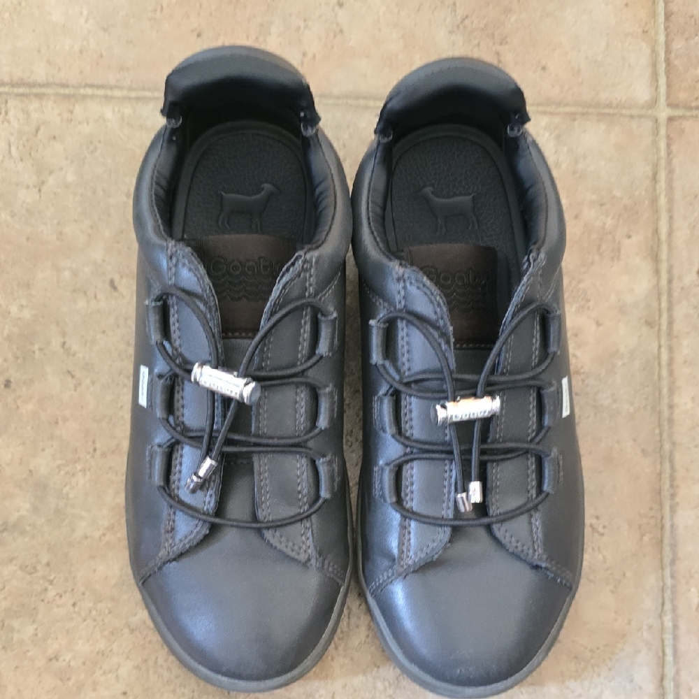 Gray Leather Sneakers